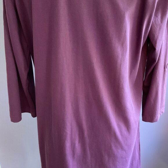 Pretty Purple Button Down Tunic Size XL - Picture 3 of 11
